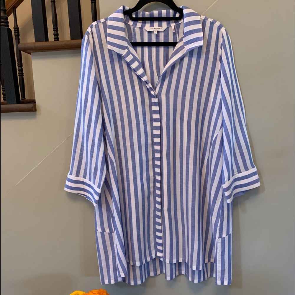 Foxcroft NYC Oversized Boyfriend Shirt